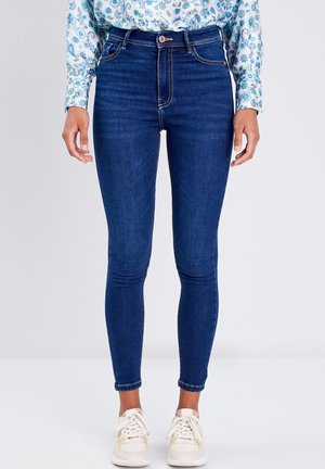 MIT HOHER TAILLE - Vaqueros pitillo - denim brut