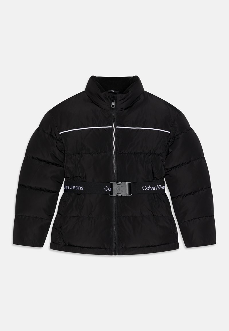 Calvin Klein Jeans LOGO TAPE BELT - Vinterjacka - black