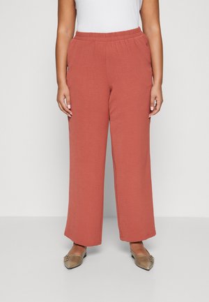 Vero Moda Curve VMALVA WIDE - Nohavice - marsala
