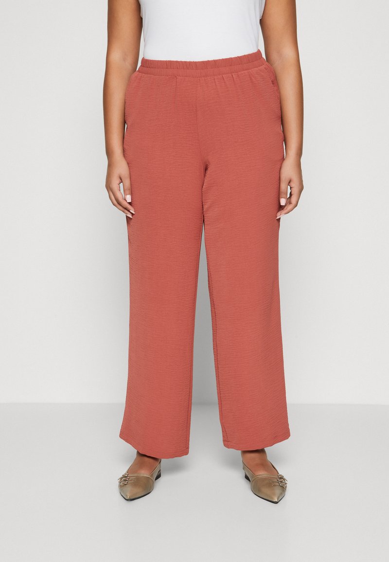 Vero Moda Curve - VMALVA WIDE - Pantaloni - marsala, Ingrandire