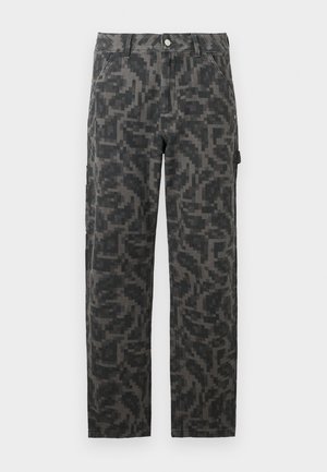 Must mustris mustris camuflaaž mustris sirged sääred taskute ja nupuga kinnitusega.