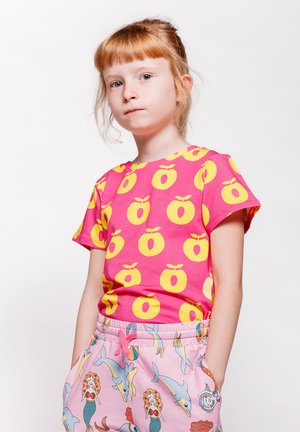 Småfolk, WITH APPLES - Tricou cu imprimeu - pink fandango