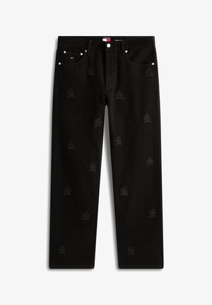 Tommy Jeans, OTIS EMBROIDERY REGULAR STRAIGHT LEG JEANS - Sirgete säärtega teksad - denim black