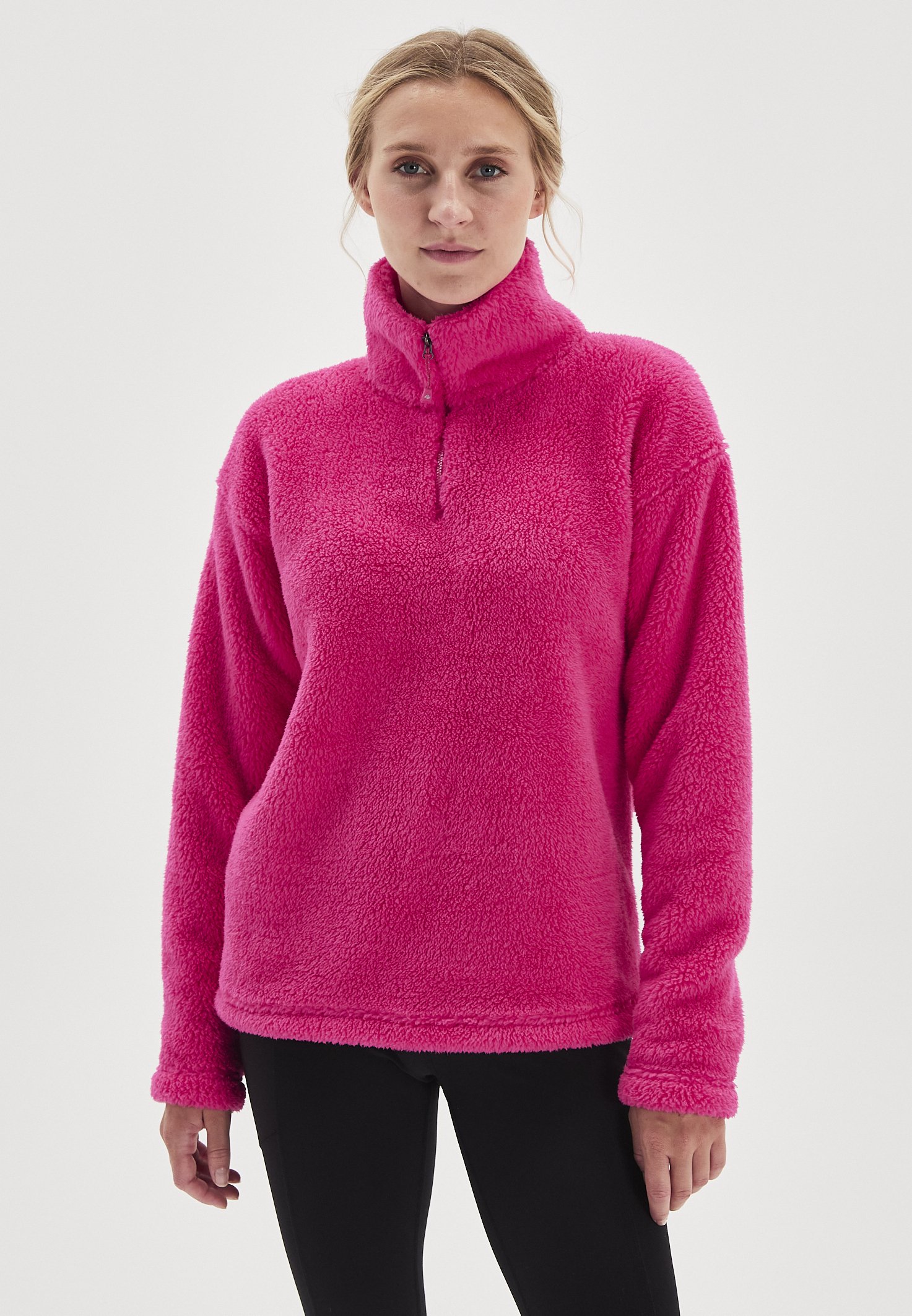 Eddie Bauer QUEST PLUSH 2.0 1/4 ZIP - Fleecepullover - lava/neonpink -  Zalando.de