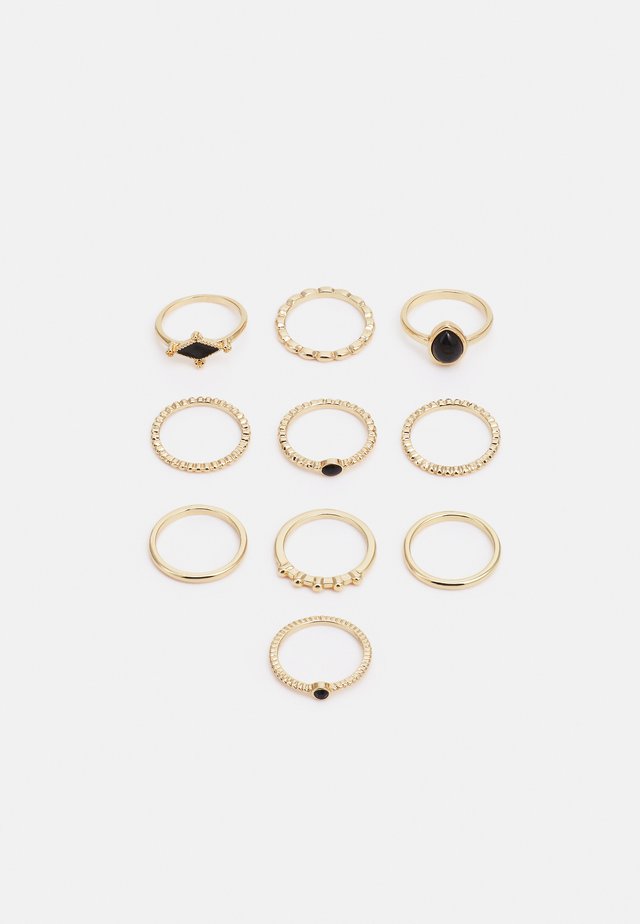 FGGABRIELLA 10 PACK - Ring - gold-coloured/black