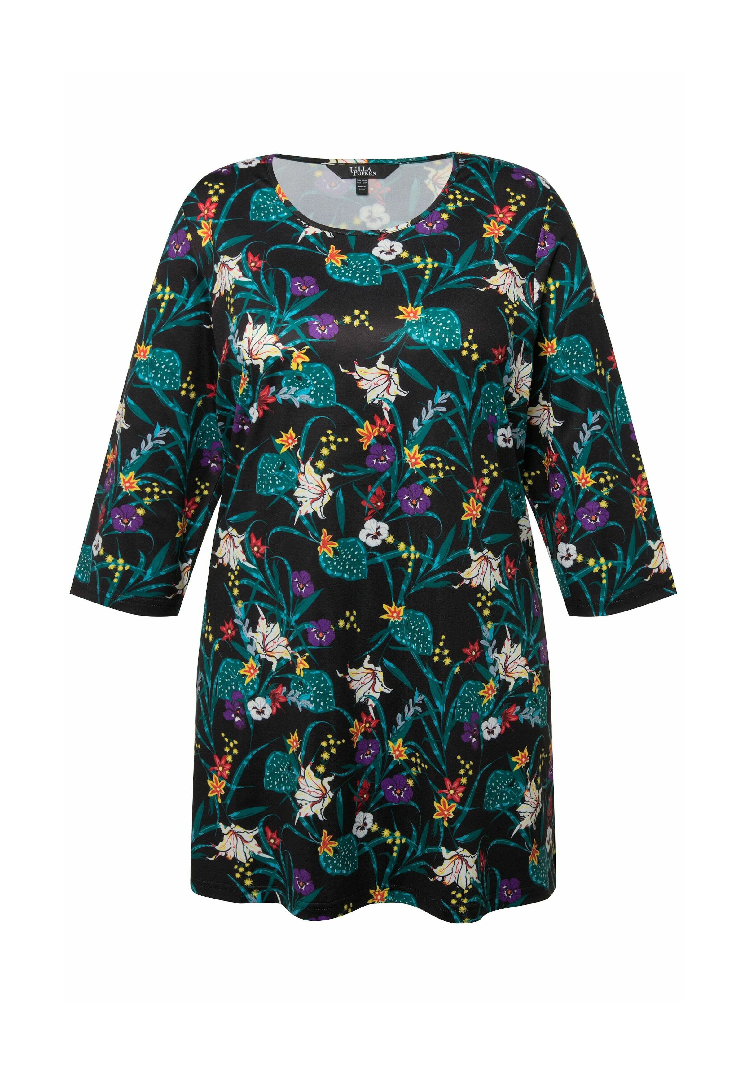 Ulla Popken Maglietta Donna Scollo A V Basic Maniche Lunghe - Vestibilità Rilassata (Taglie Forti) - 2