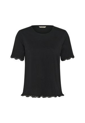 Love Copenhagen, LCDOMINIKA LACE DETAIL - T-shirt basique - pitch black