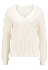 VILA Stickad tröja - off-white