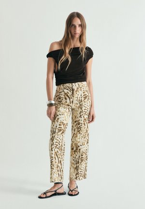 Scalpers, BAMBU PRINT  - Jean droit - animal print