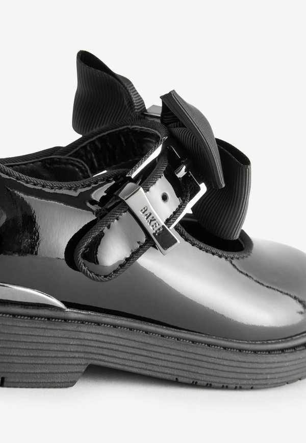 BAKER BY TED BAKER GIRLS BACK TO SCHOOL MARY JANE BLACK SHOES WITH BOW – Riemchenballerina