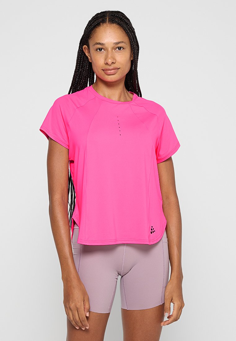 Craft Sport T-shirt donkerroze
