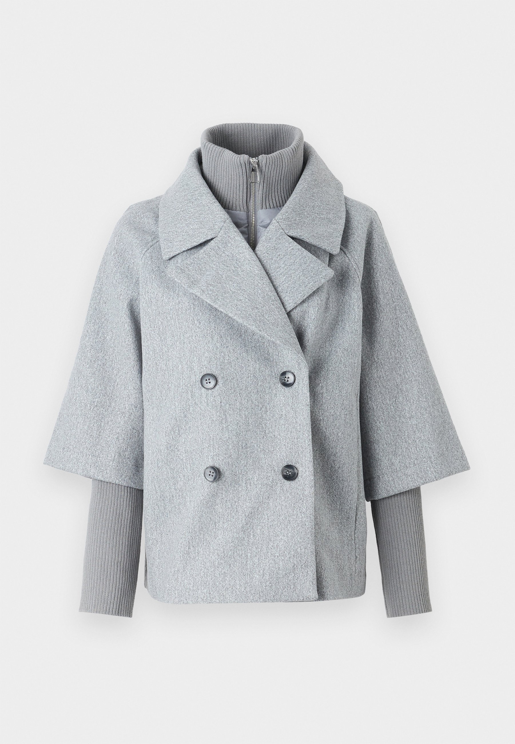 JDY JDYHANNAH - Winter jacket - medium grey melange/mottled grey