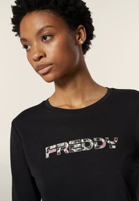 Freddy CON LOGO MACULATO - Maglietta a manica lunga - nero