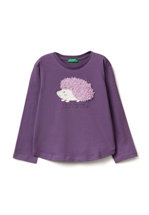 WITH PETAL EFFECT APPLIQUE  - Maglietta a manica lunga - violet