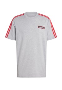 adidas Originals T-shirt med print - medium grey heather better scarlet