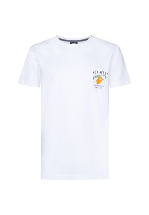 LOGO PELICANBAY - Print T-shirt - bright white