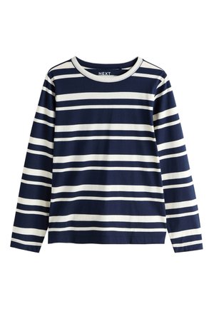 Next, CREW NECK  - Langarmshirt - navy white striped