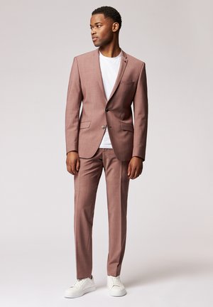 COLOURED SUIT IM SLIM FIT - Suit - rot