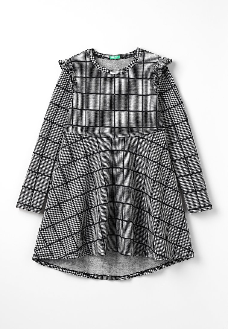 United Colors of Benetton Gebreide jurk grijs United Colors of Benetton Gebreide jurk grijs