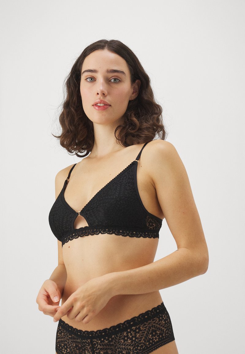 aerie SO COZY RING Triangle bra true black/black Zalando.de