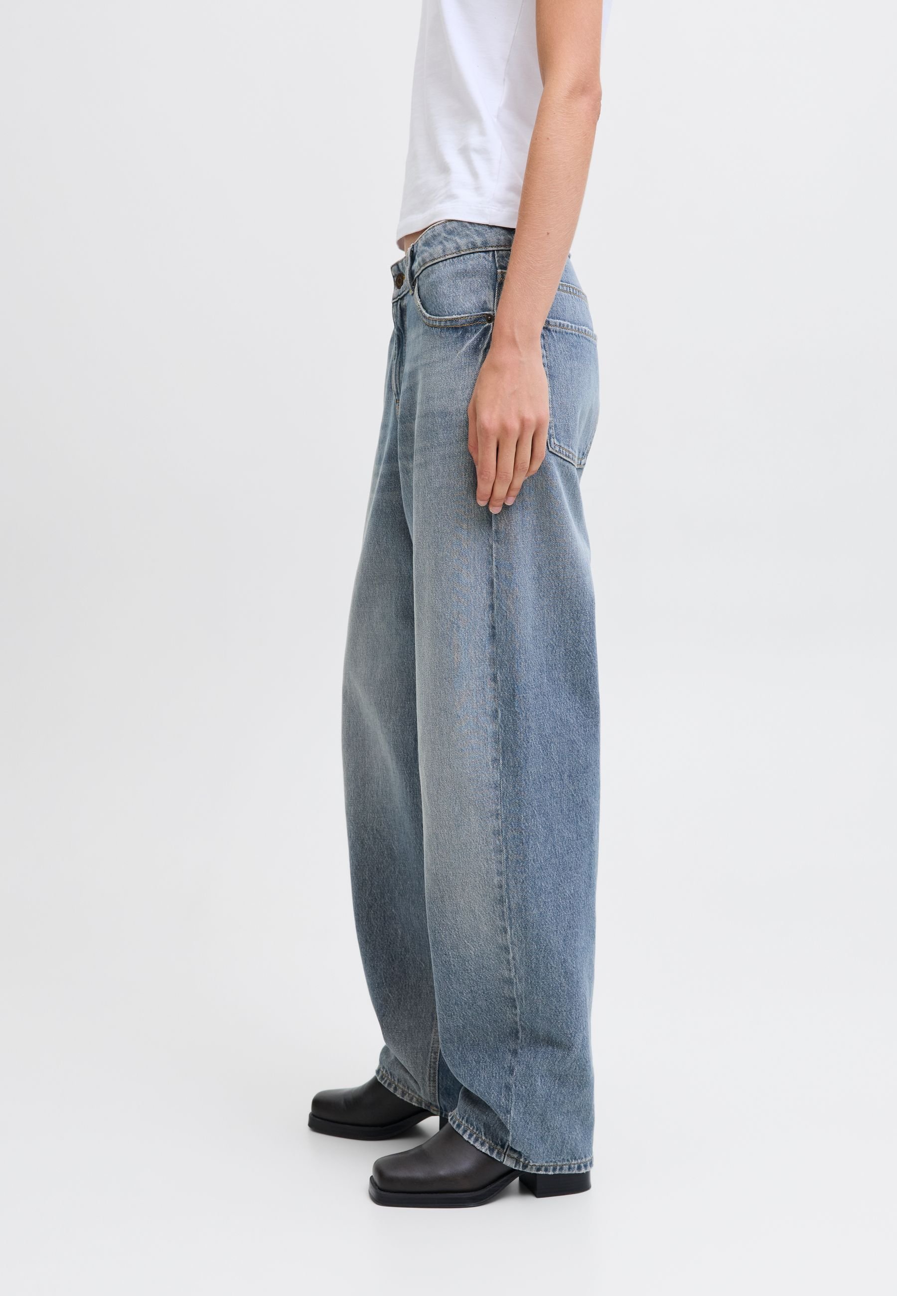 JJXX Barrel fit JXFUJI MW JEANS R251 DNM NOOS - Wide Leg - medium