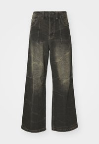 WASHED RAZOR - Džíny Straight Fit - black