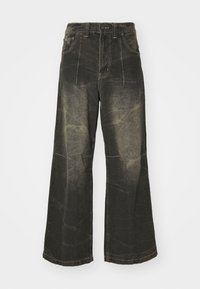 WASHED RAZOR - Jeans straight leg - black