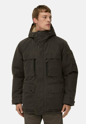 MIT TASCHEN - Parka - dark brown