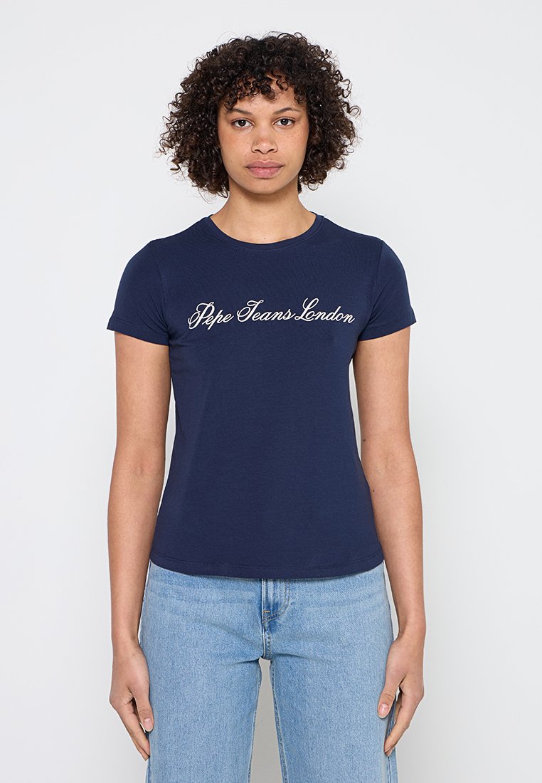 Pepe Jeans T-shirt print blauw