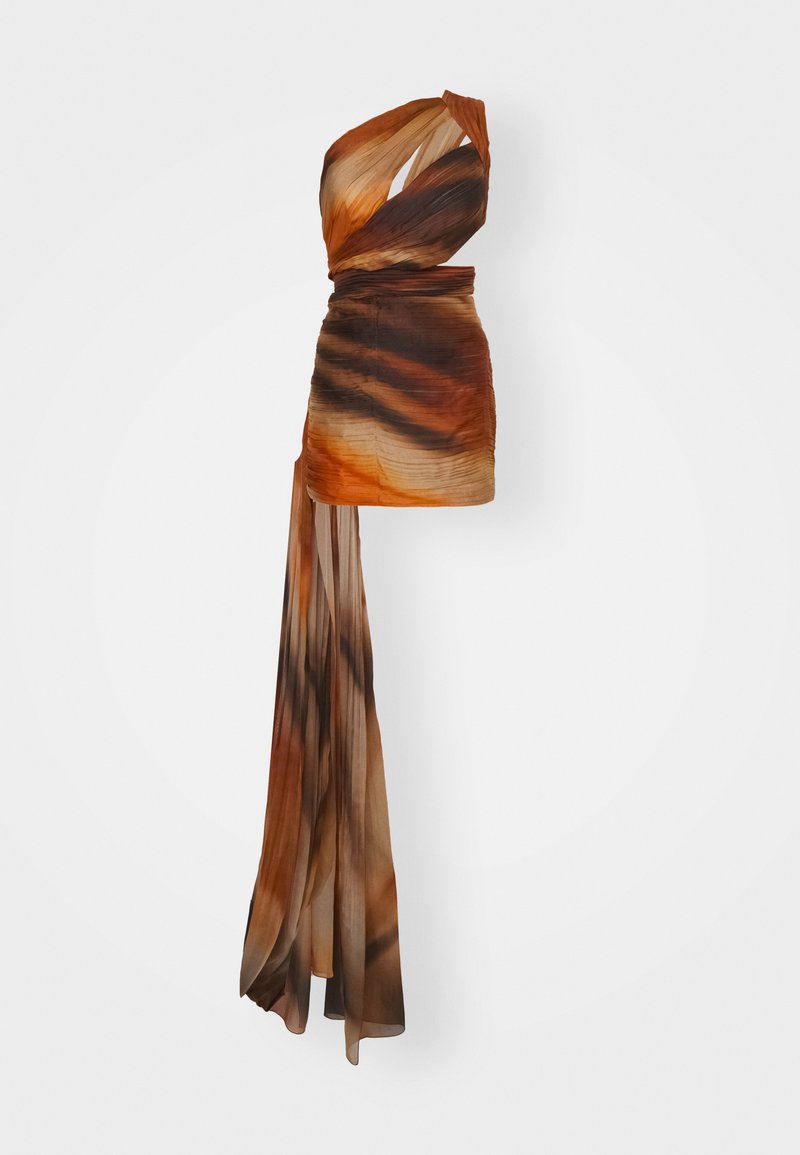 alberta ferretti Cocktailjurk bruin alberta ferretti Cocktailjurk bruin