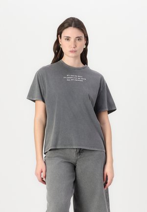 TONIA TEE - Print T-shirt - black