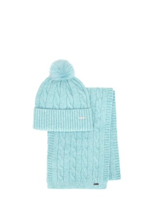 WINTER SET – WITH POMPOM  - Sjaal - blue