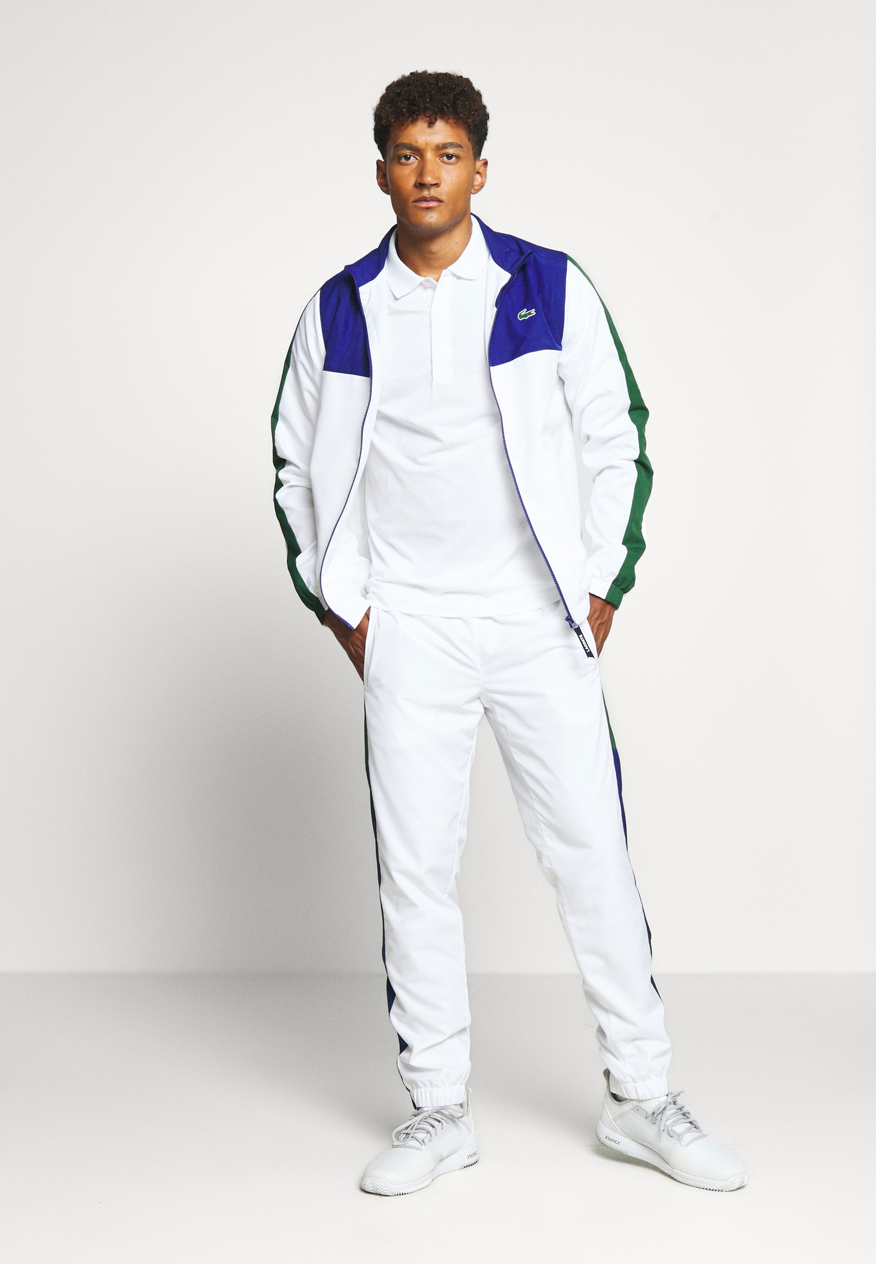 Lacoste TENNIS TRACKSUIT Tracksuit - cosmic/white/green/blue - Zalando.co.uk