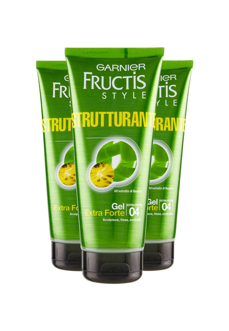 Garnier - GEL PER CAPELLI FRUCTIS STYLE, EFFETTO EXTRA FORTE - 3 PACK - Gel per capelli - effetto extra forte, Ingrandire