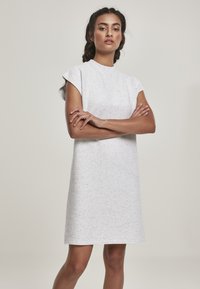 Urban Classics LADIES NAPS TERRY EXTENDED SHOULDER DRESS - Vardagsklänning - light grey