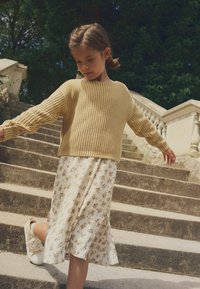 Next SET - Striktrøje - yellow ditsy