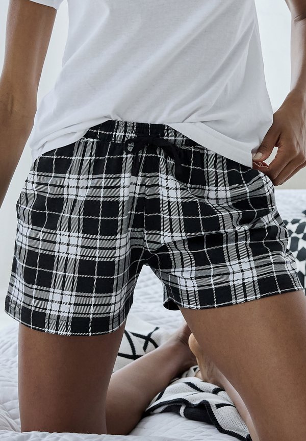 VIVANCE DREAMS BY LASCANA - Pyjama bottoms - schwarz weiß kariert