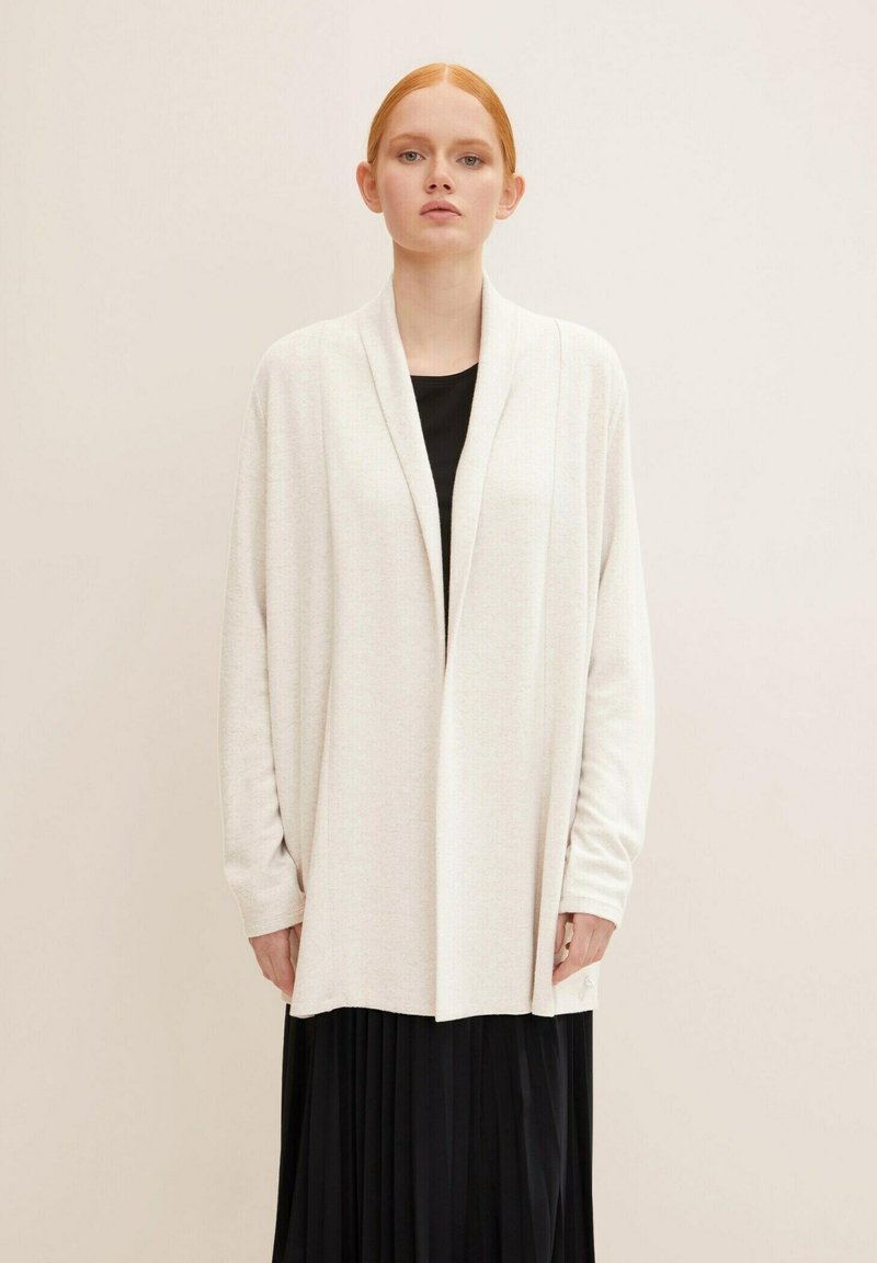 TOM TAILOR DENIM Cardigan - cloud grey melange