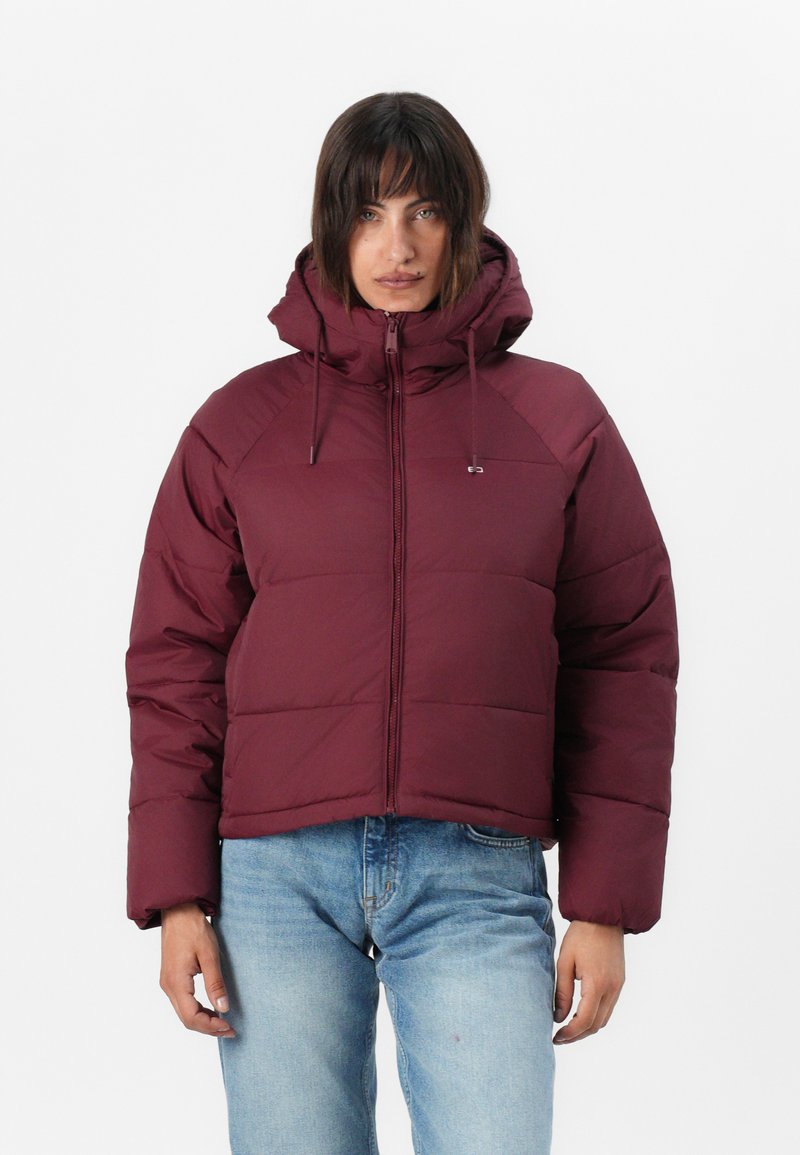 Tommy Jeans Winterjas bordeauxrood Tommy Jeans Winterjas bordeauxrood
