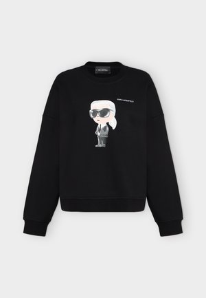 KARL LAGERFELD, IKON AQUARELLE SWEATSHIRT - Φούτερ - black