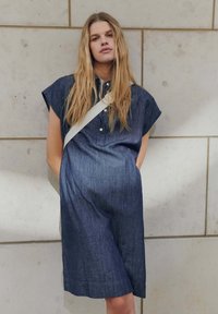 OPUS LOOSE MINI FIT O-SHAPE - Blousejurk - mid oxford blue