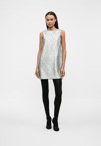 kate spade new york BOW BACK SHIFT DRESS - Cocktailkleid/festliches Kleid - silver-coloured