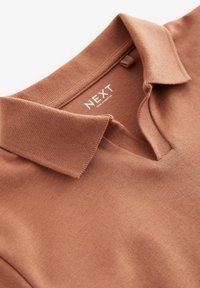 Next REVERE COLLAR SHORT SLEEVE  - Polotričko - rust brown