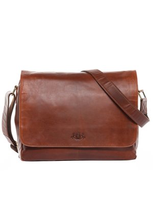 Messenger Bag van Buffelleer voor 15,6 Inch Laptops in Zwart