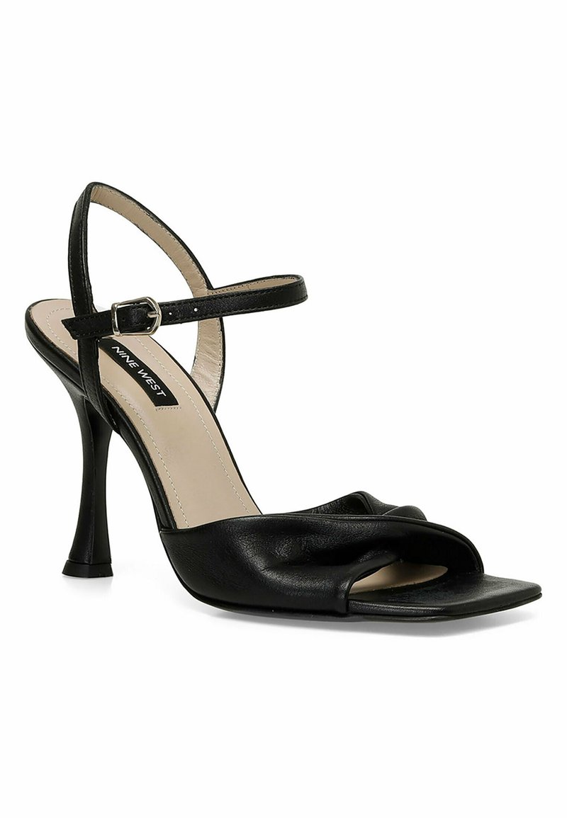 Sandales Compensées Nine West En Tissu Bleu - Taille 8M, état Correct, Parfaites Pour L'été Décontracté