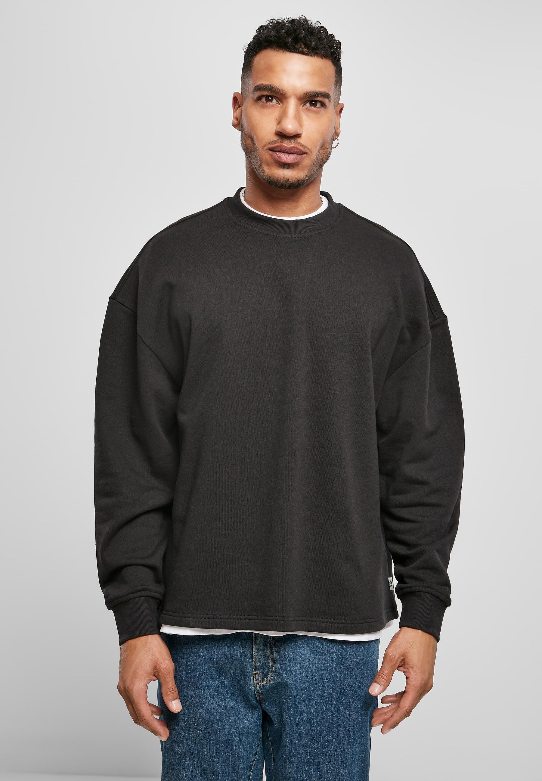 Urban Classics Felpa Uomo Modello Raglan Con Scollo Largo – Maglione Casual Morbido - 3
