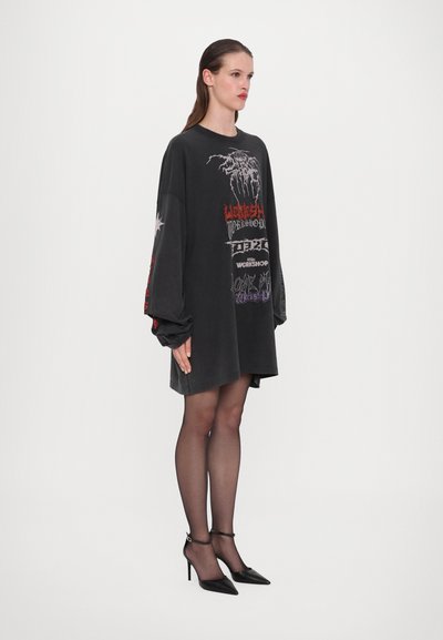 032c TELEPRESENCE OVERSIZED LONGSLEEVE - Μπλούζα με μακριά μανίκια - black