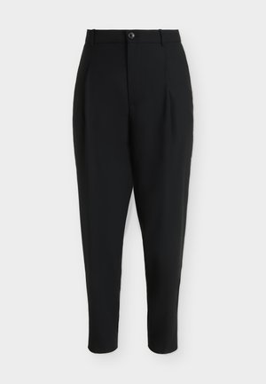 Calvin Klein, TAPERED PLEATED - Pantalones - black