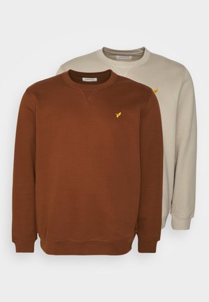 2 PACK - Sweatshirt - tan/brown
