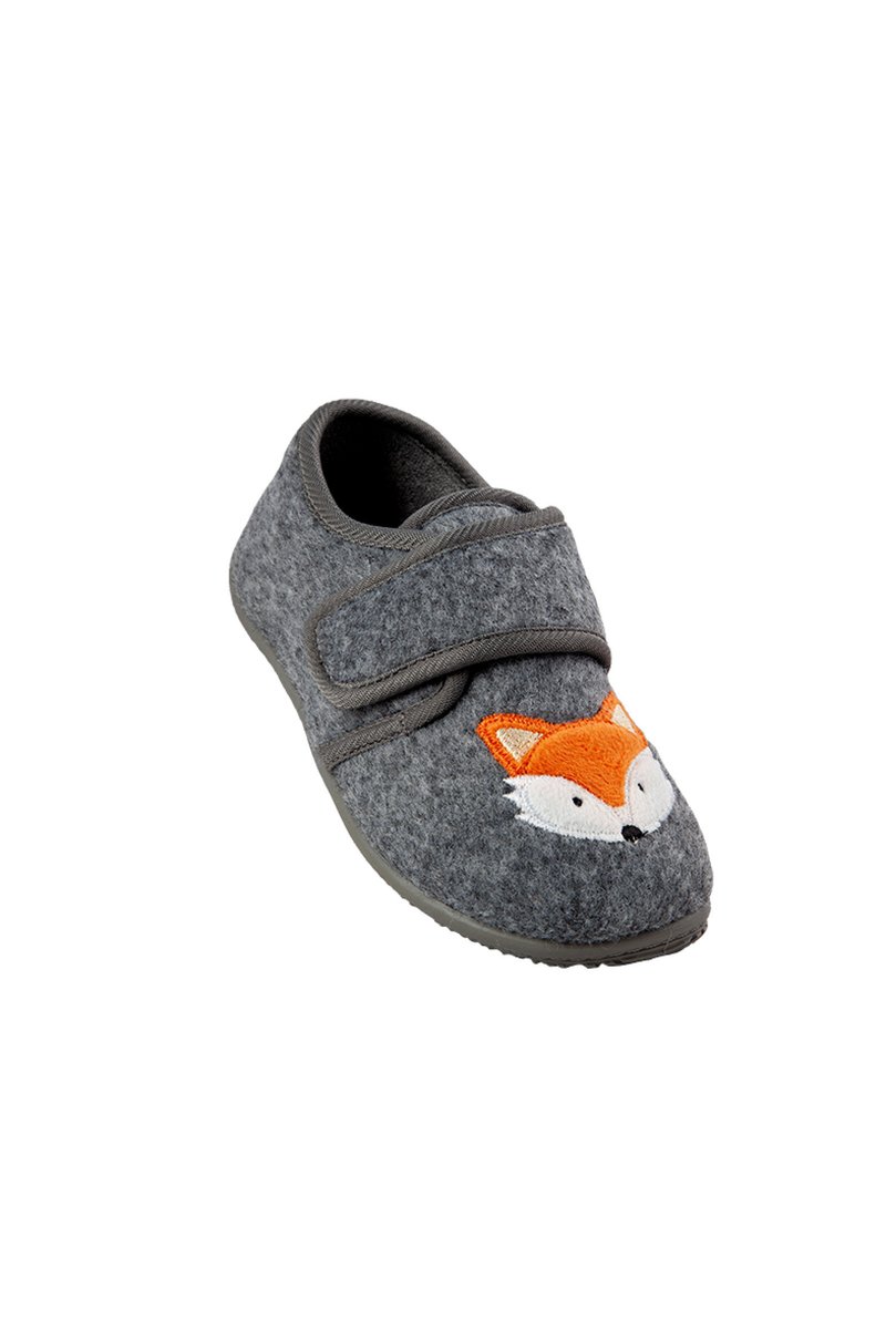Kinder Sneaker | BIOSOFT KINDER-HS Hausschuh grau fox/grau - VC16610 Kinder Sneaker | BIOSOFT KINDER-HS Hausschuh grau fox/grau - VC16610